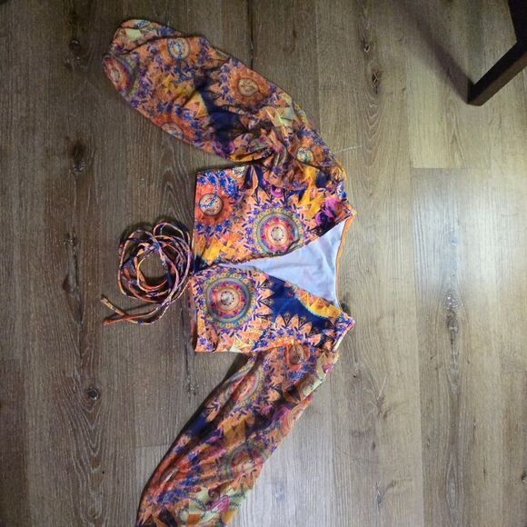 Colorful Floral Swimsuit - Picture 7 of 7